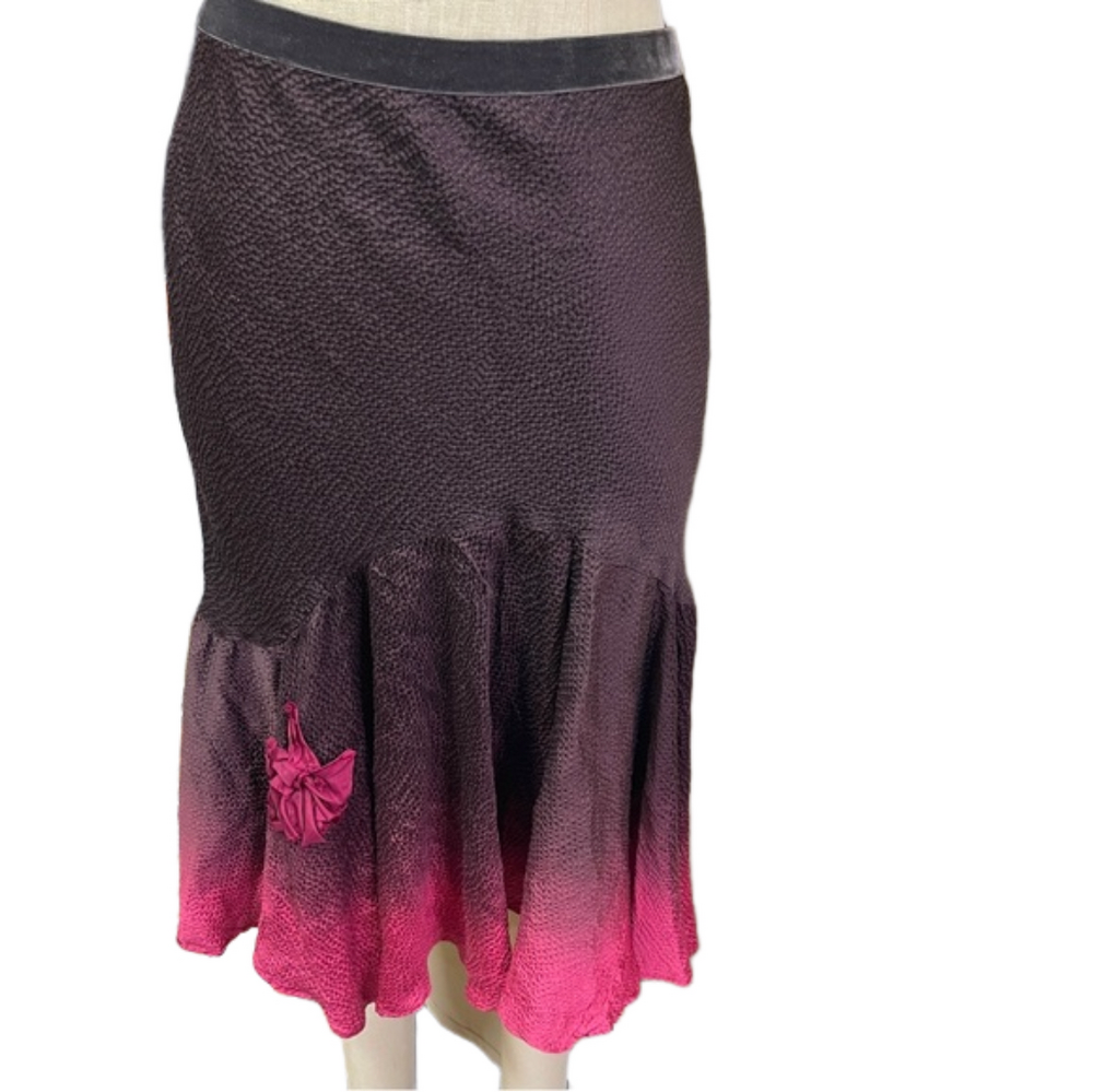 Rebecca Taylor Silk Skirt Ombre Size 6